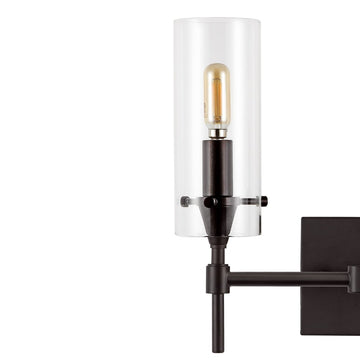 Cato Bohemian Farmhouse Iron/Glass LED Vanity - JONATHAN Y